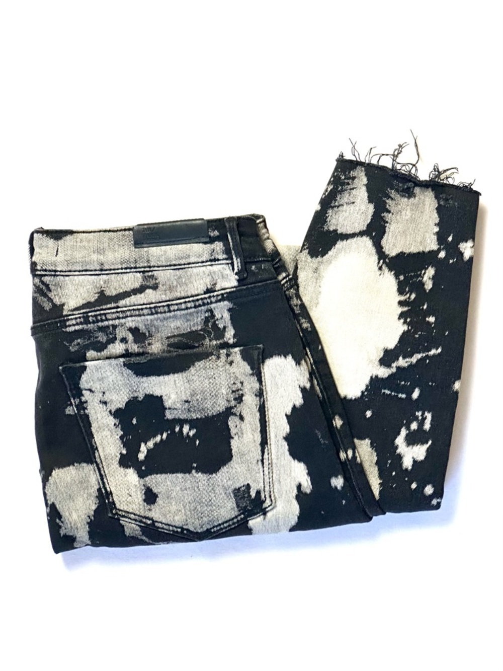 Zara Trafaluc Denimwear Women’s Skinny Jeans in Black & Bleach Size 00 - Picture 5 of 8